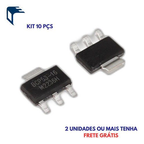 Kit 10 Pçs Transistor Pnp Bcp53-16 Silkor 1