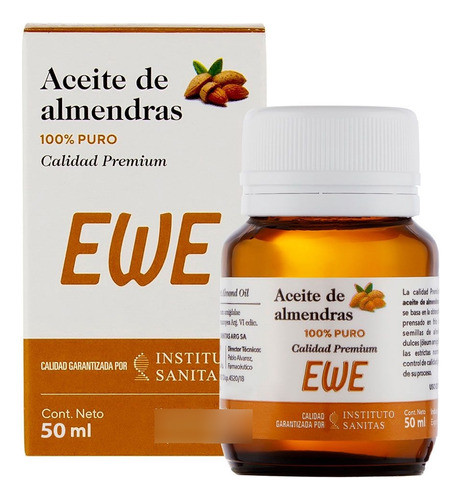 Ewe Aceite De Almendras Puro Auténtico 50ml Natural Original 0