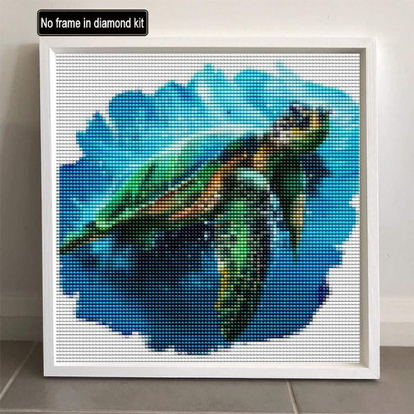 Pintura Con Diamantes 5d Tortuga Marina 30x30cm Diy 1