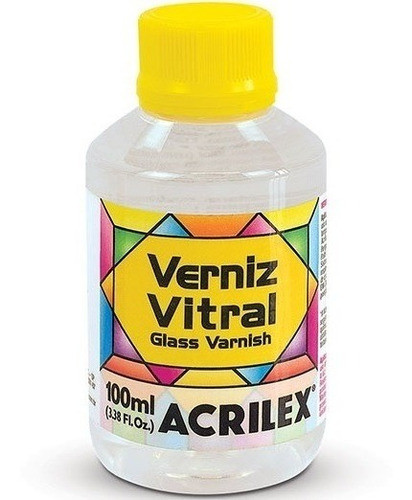 2 X Verniz Vitral 100ml Acrilex Incolor Ou Base Madrepérol 0