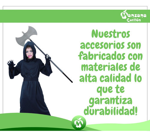 X30 Hachas Larga Doble Hoja 113,5x30cm Disfraz Halloween 1