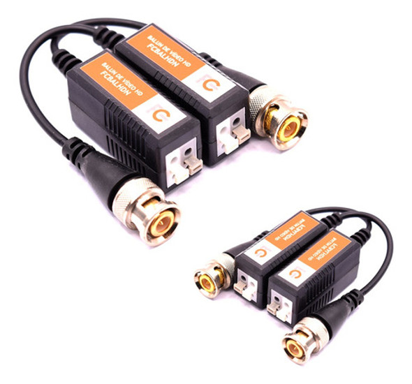 Kit 2 Pares Conversor Vídeo Balun Hd Engate Rápido Press Fit 0 Kit 2 Pares Conversor Vídeo Balun Hd Engate Rápido Press Fit 0