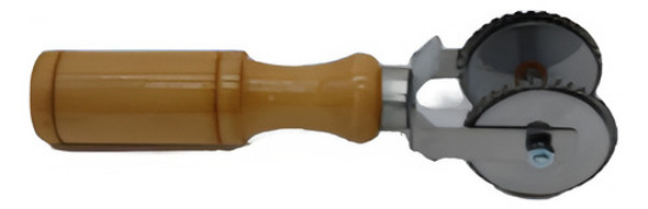 Rueda Corta Raviol Reforzada Doble Mango Madera Gastronomica 0