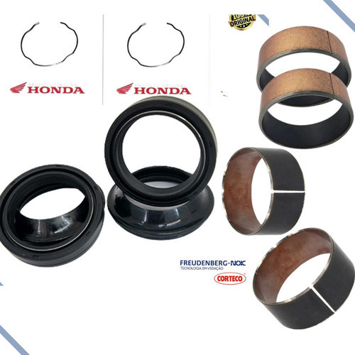 Bucha Guia Sup Inf Bengala Retentor Guarda Pó Nx400 Falcon 1
