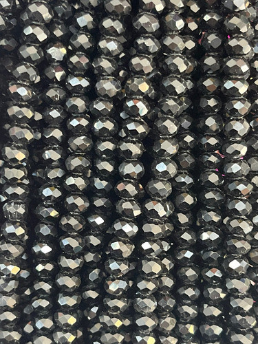 Fio De Cristal Preto Elegante Legítima Pedra 8mm Proteção 0