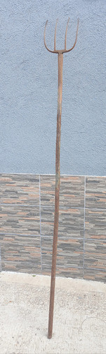 Antiguo Tridente De Hierro 2 Metros Largo Total - No Envio 0