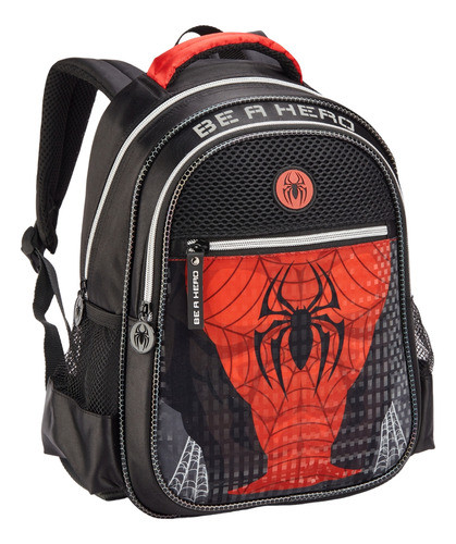Mochila Infantil Masculino Homem Aranha Spinder Dark Grande 0