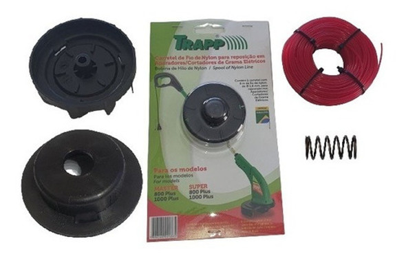 Carretel + Tampa + Mola+base+nylon Trapp Master 800/1000plus 0