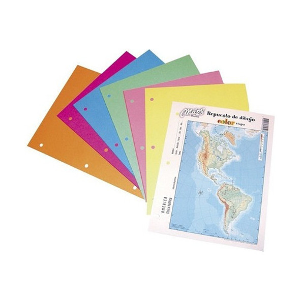 Repuesto De Dibujo Color N° 6 X 6 Hojas Mil28 X 15 Packs 1