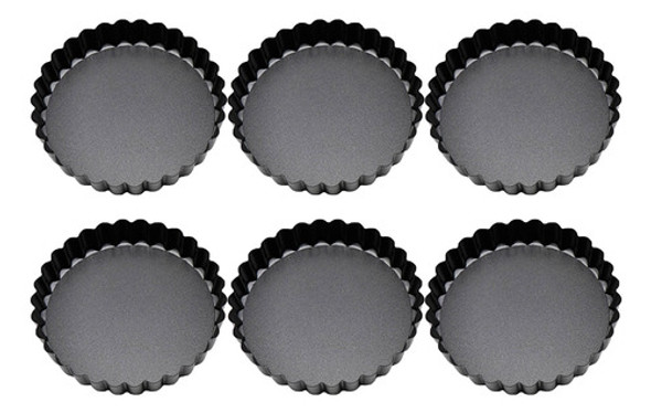 Mini Molde De Bolo De 6 Peças Com Fundo Removível, Torta De 0