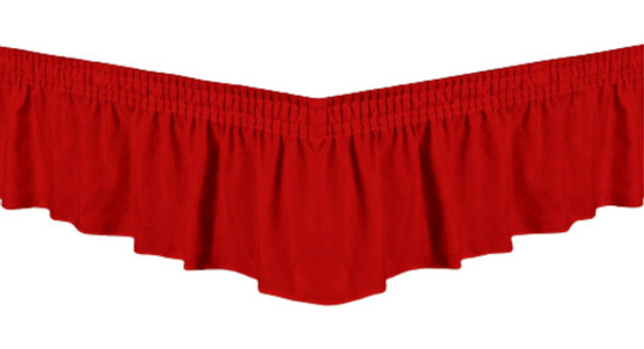 Saia Box Para Cama Casal Padrão 2 Elásticos Isa Vermelho 0