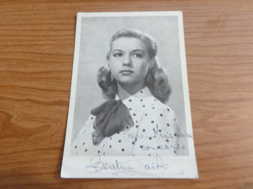 Foto Autografiada De Beatriz Taibo.sn1 0