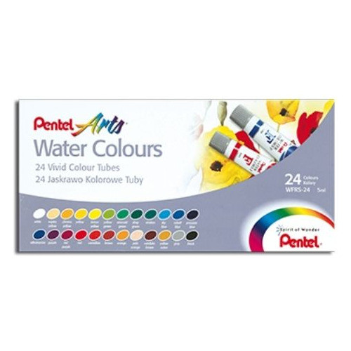 Aquarela À Base D'água C/24 Cores Wfrs-24 Pentel 0