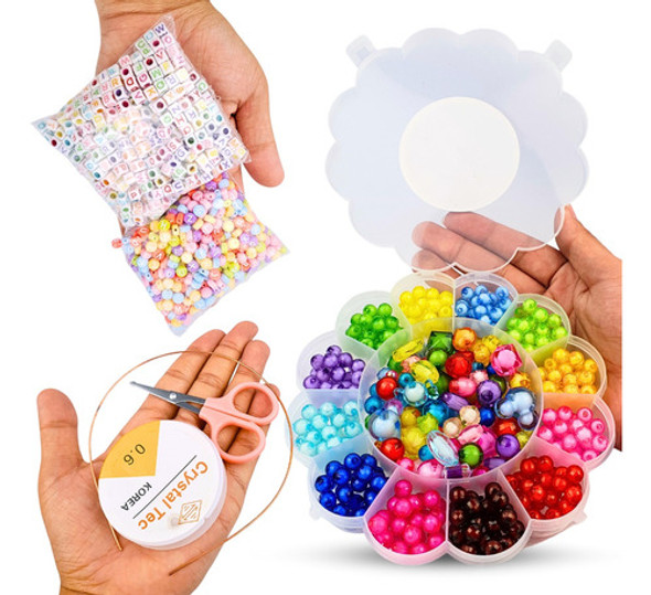 Kit De Fazer Pulseiras De Miçangas C/435 - 03 - Peças Nybc 0