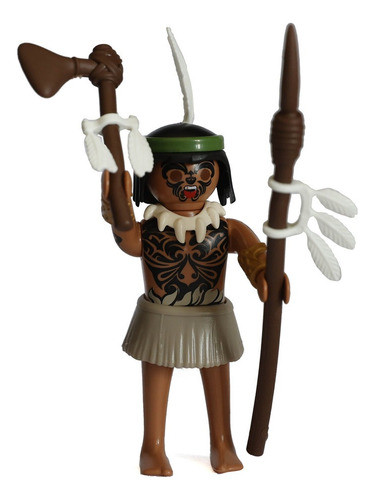 Playmobil Serie 22 Nene Maori Tatuado Guerrero Indio Haka 0