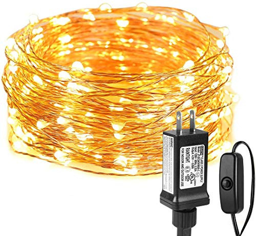 Luces De Hadas, Impermeables, 33 Pies 100 Led, Enchufables, 0