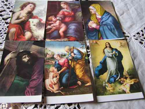 2 Postales 1950 Reproducciones Museo Del Prado 1