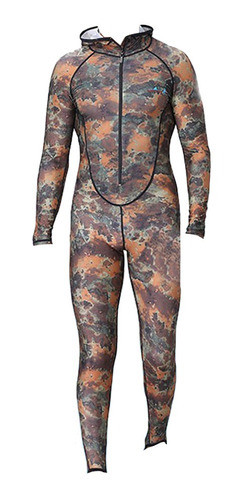 Roupa De Mergulho De Corpo Inteiro Camuflagem Masculina 1
