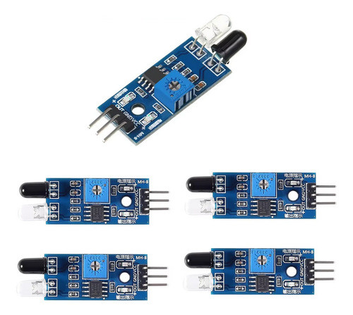 5 Unidades Módulo Ir Sensor Infrarrojo Compatible Arduino 0