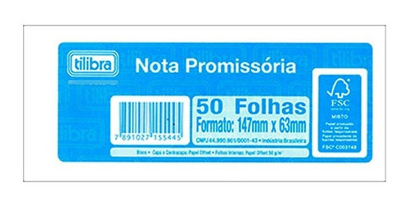20 Blocos De Nota Promissória 50fls Cada Tilibra Recibo 0 20 Blocos De Nota Promissória 50fls Cada Tilibra Recibo 0
