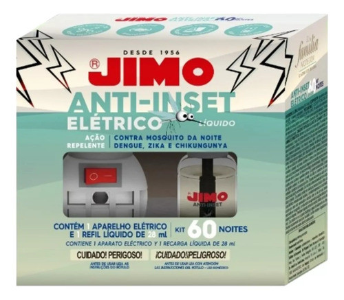 Repelente Líquido Anti Insetos Jimo Com Refil 60 Noites 1