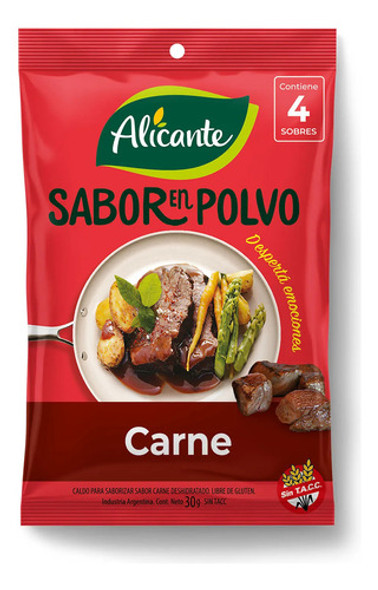 Caldo Sabor En Polvo Carne Alicante 30 G 0
