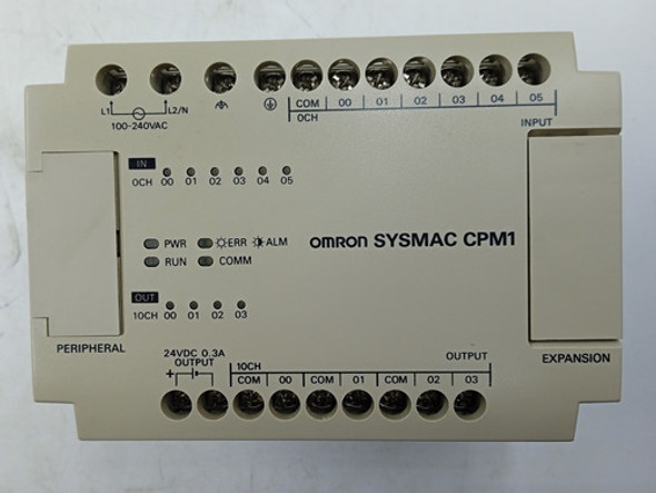 Clp Omron Cpm1-10cdr-a  100-240v  6in --4 Out 0
