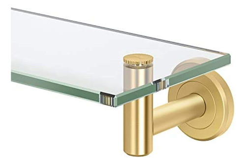 Gatco 4236 Latitude Ii, Estante De Vidrio, 20?, Latón Cepill 0