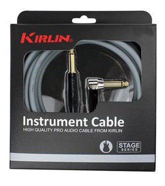 Cable Para Guitarra Bajo Kirlin Ip-182bfgl-10 Ft Plug Plug L 1