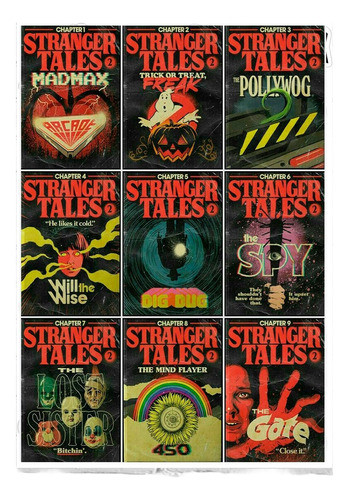 Stickers Autoadhesivos A4 Stranger Things Archivo A Imprimir 0
