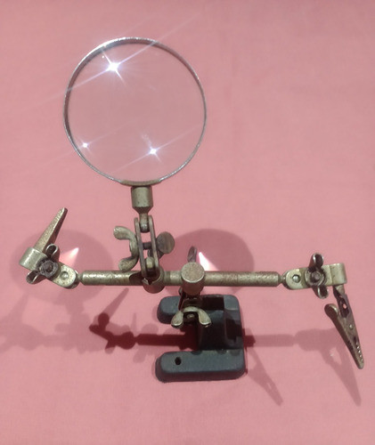 Antigua Lupa Articulada Y Con 2 Pinzas Joyeria Coleccionismo 0