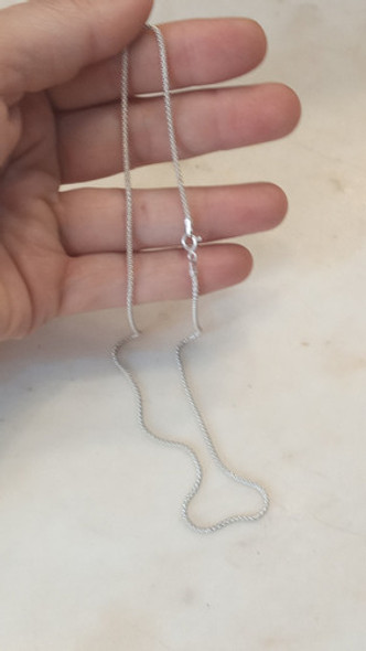 Cadena De Plata Sellada 925 Italy.40cm 0