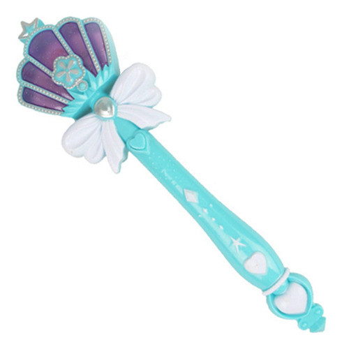 Varinha Vara Mágica Encantada Luz E Som Azul Tiffany 0