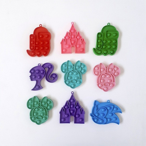 Mini Pop It Pack X24 Silicona Popit Colgante Souvenir 1