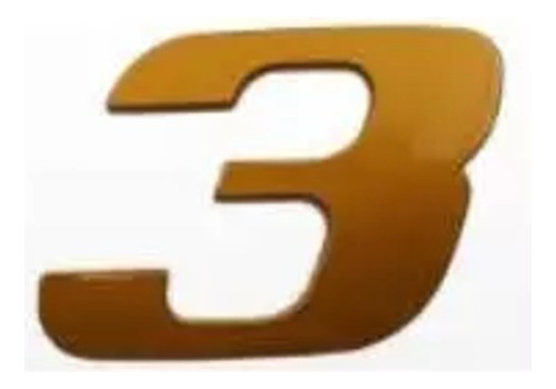 Emblema Dourado Adesivo  Mb  Atego/axor ''3'' 0