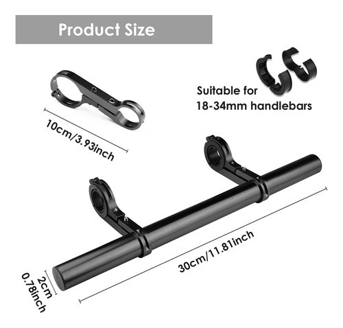 Zxiranyun Manillar De Bicicleta, Extensor De Manillar De Bi. 1