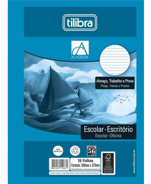 Papel Almaço Pct 16 Fls- Tilibra 0