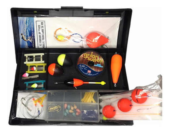 Caja De Pesca Mauri Completa Nylon, Líneas, Anzuelos Y Mas 0 Caja De Pesca Mauri Completa Nylon, Líneas, Anzuelos Y Mas 0