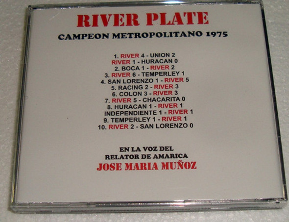 River Plate Campeon Metropolitano 1975 Cd Bajado De Lp 1 River Plate Campeon Metropolitano 1975 Cd Bajado De Lp 1