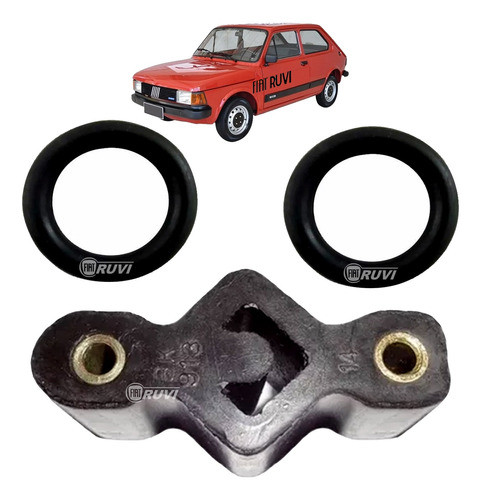 Juego X3 Soportes Caño Escape Fiat 147 Spazio Vivace 0