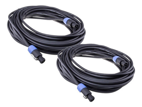 Pack 2 Cable Bafle Speakon Speakon 10 Mts. 2x 1,5 Mm Envios 0