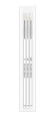 Pinceles Liner Set 3 Decoracion De Uñas 0