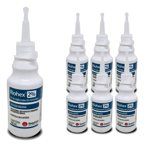 Clorexidina 2% Riohex Solução Aquosa Antisséptico - 10 Und 0