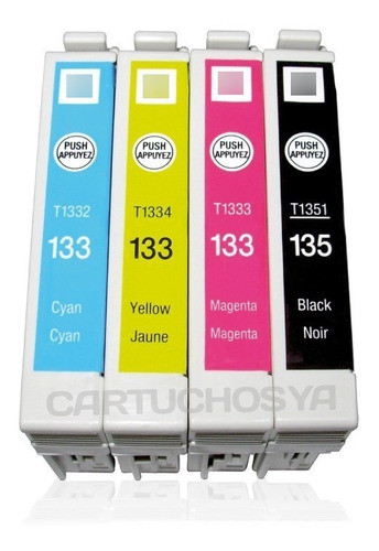 Cartucho Compatible Epson 135/133 Tx 125/123/t25 Negro 1