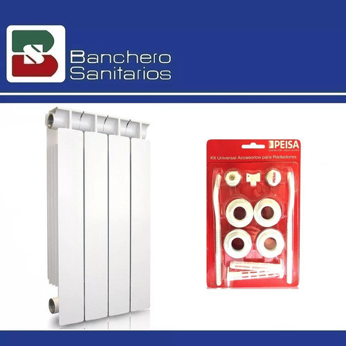Radiador Peisa Tropical T500/80 2 Elementos +kit Instalación 1