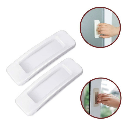 Manija Tirador Ventanas Adaptable Puertas Corrediza Adhesivo 0