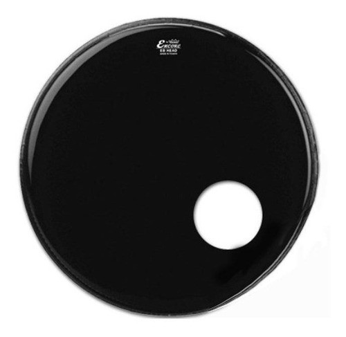 Pele Encore Remo Ambassador Ebony 22¨ Resposta Com Furo (106 0