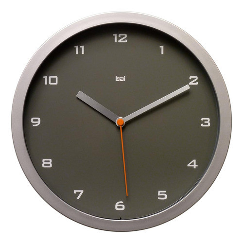 Bai  Reloj De Pared De Diseño, Gotham Charcoal 1