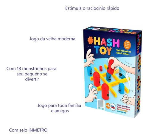 Jogo Da Velha Hash Toy Presente Para Criança 1