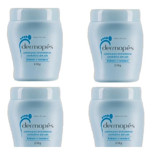 04 Dermopés Hidrata E Restaura 230g Rachadura Pés Abelha 0